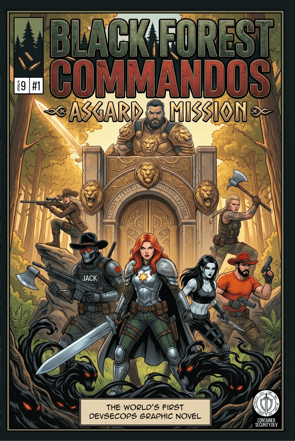 Black Forest Commandos: Asgard Mission comic book cover